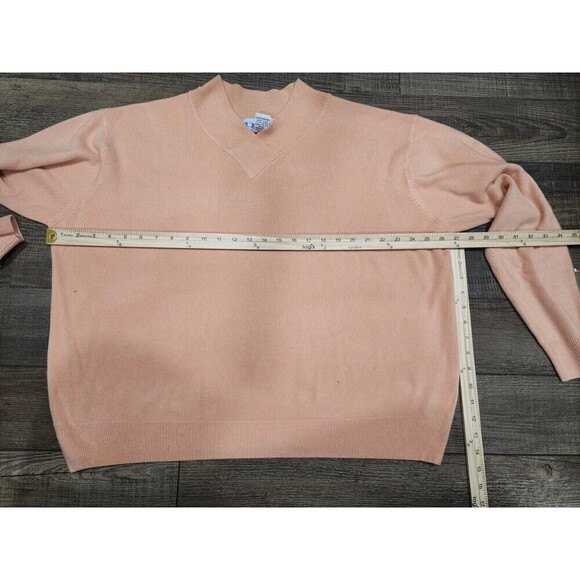 BFA Classics Sweater Womens 3X Long Sleeve Light Orange 100% Acrylic SOFT - Picture 5 of 5